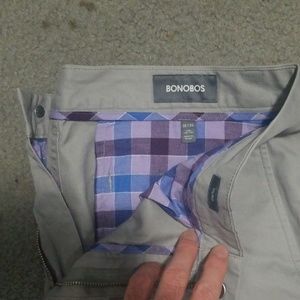 Grey Bonobos tailored fit pants